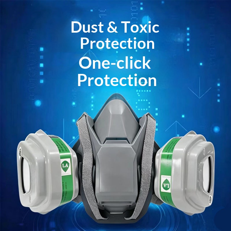 Dust Mask Construction - Masque à gaz en silicone 6502QL