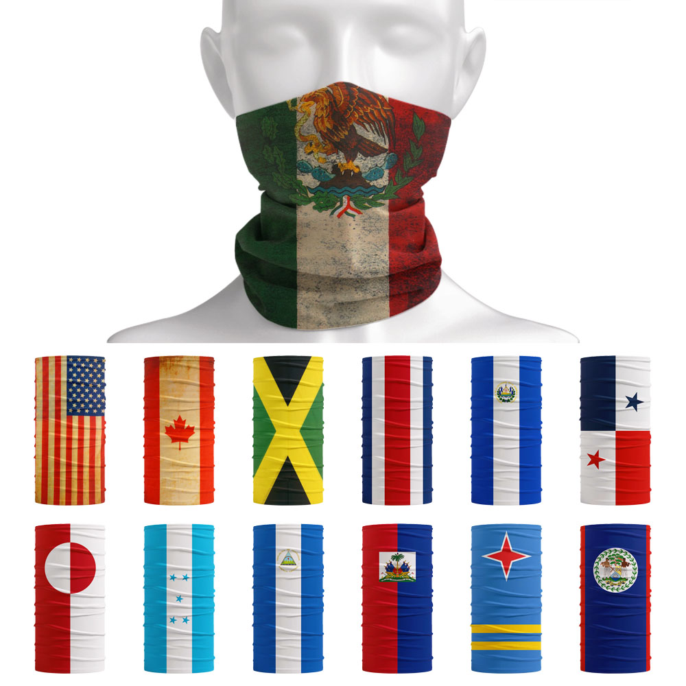 Neck Gaiter Face Cover - Bandana drapeaux nationaux d'amérique du nord