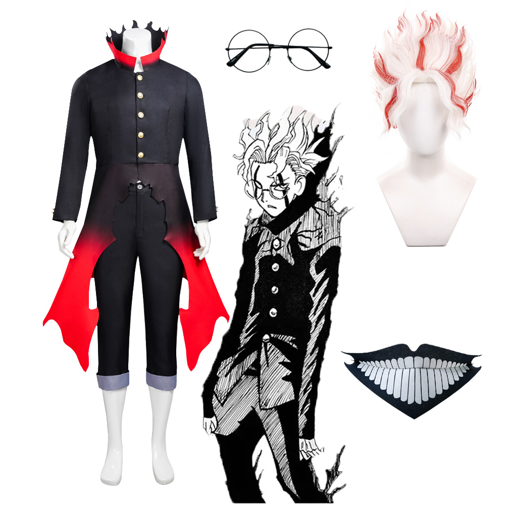 Black Face Mask Pack - Anime Dandadan Okarun Cosplay Costume Okarun