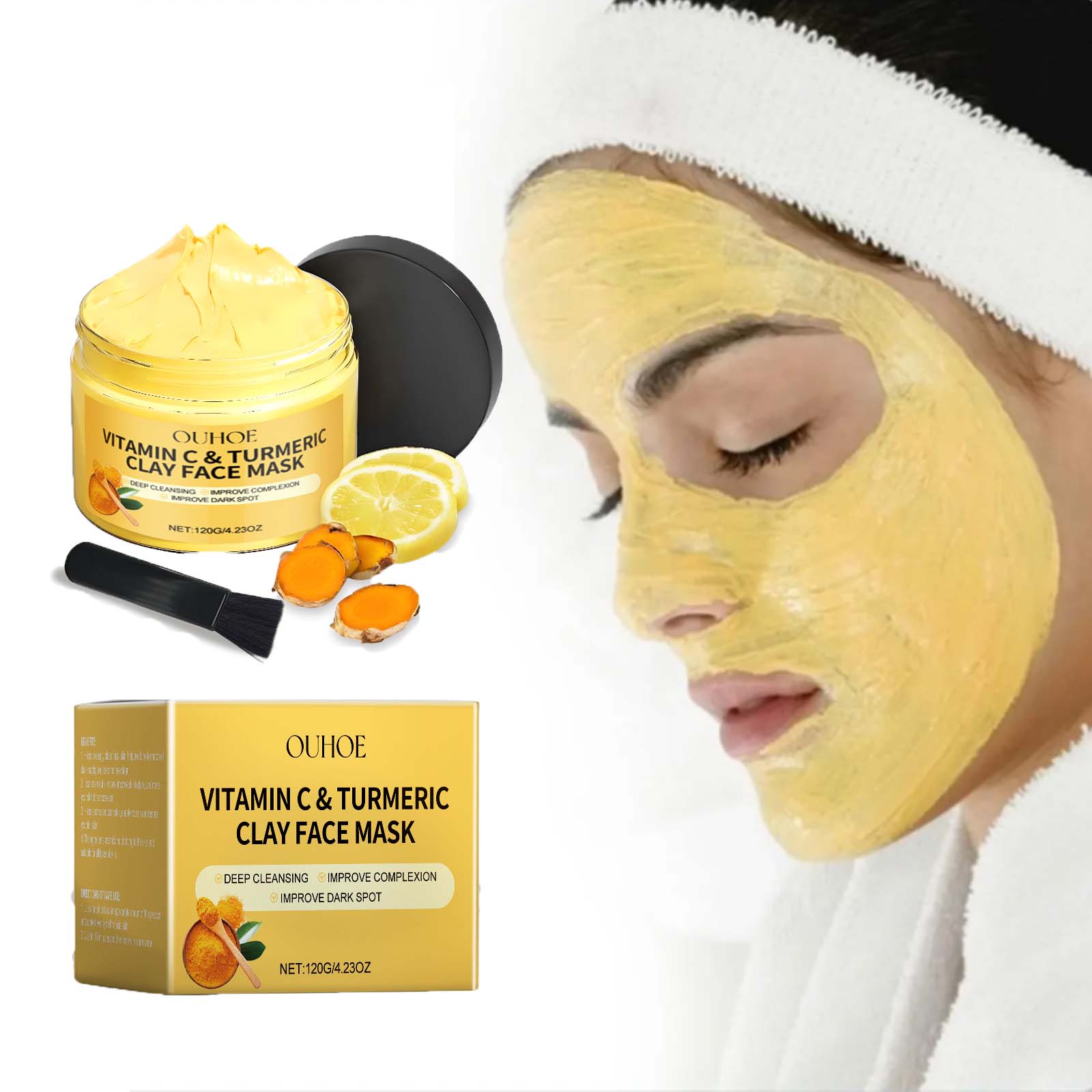 Masque de boue au curcuma à la - Dust Mask Construction avis et prix