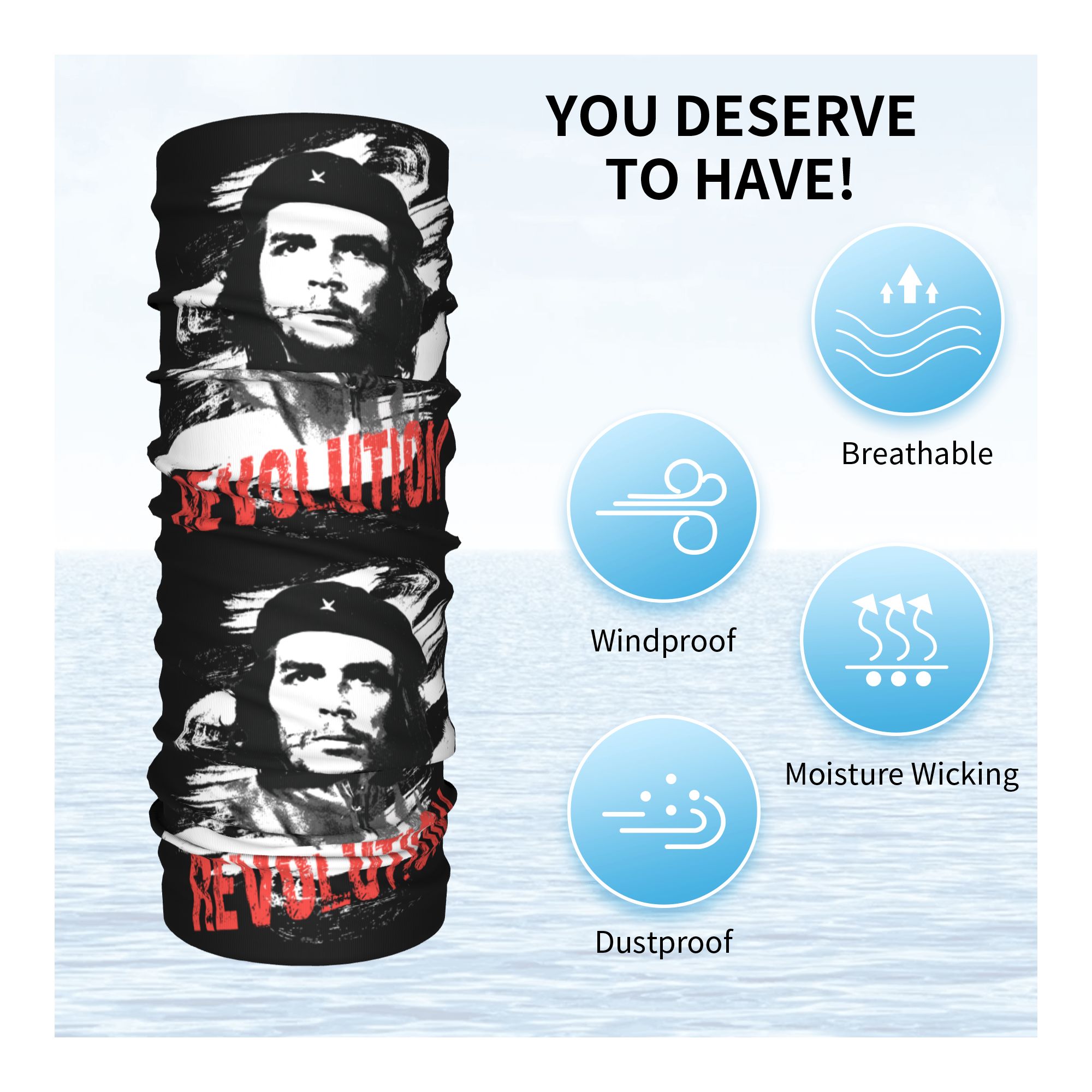 Personnalisé Che Guevara révol - Neck Gaiter Face Cover avis et prix